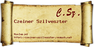 Czeiner Szilveszter névjegykártya