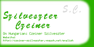 szilveszter czeiner business card